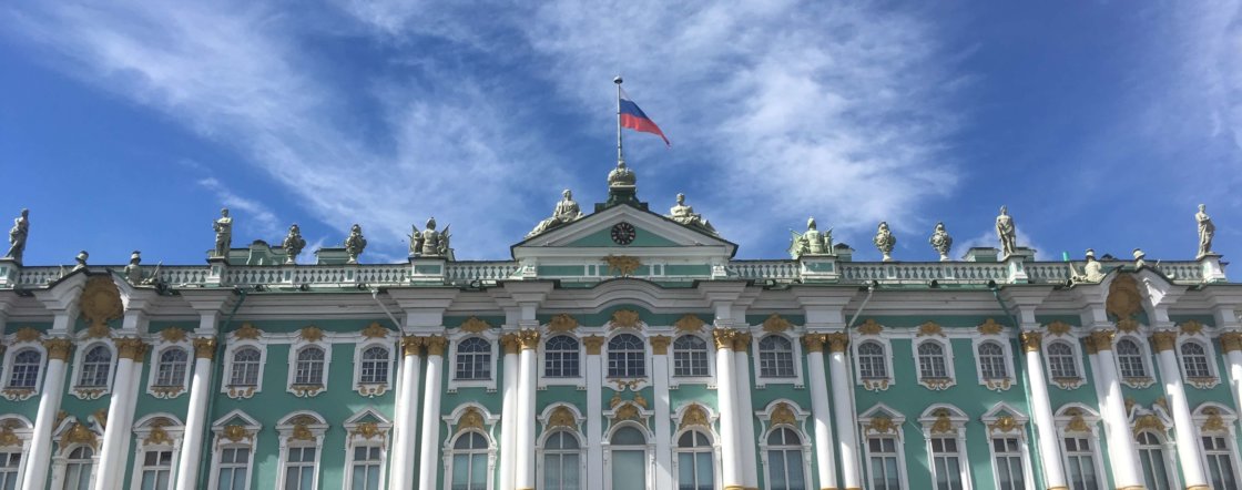 Winter palace in St. Petersburg